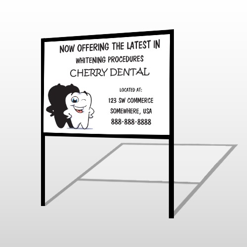 Winking Tooth 501 H Frame Sign