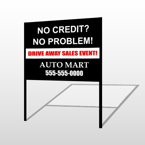 Auto Mart 114 H Frame Sign