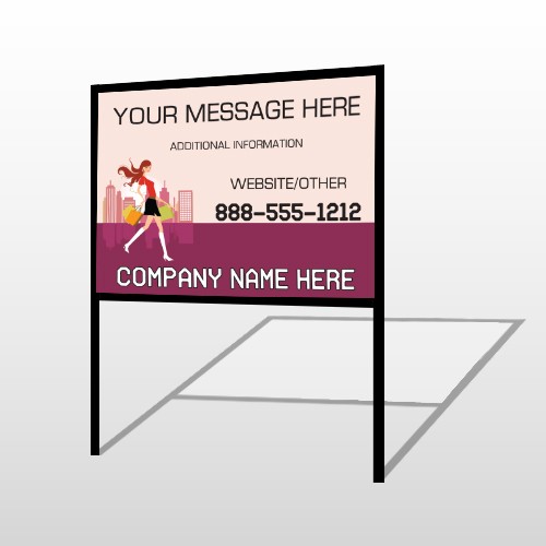 Fashion Shopping 179 H Frame Sign