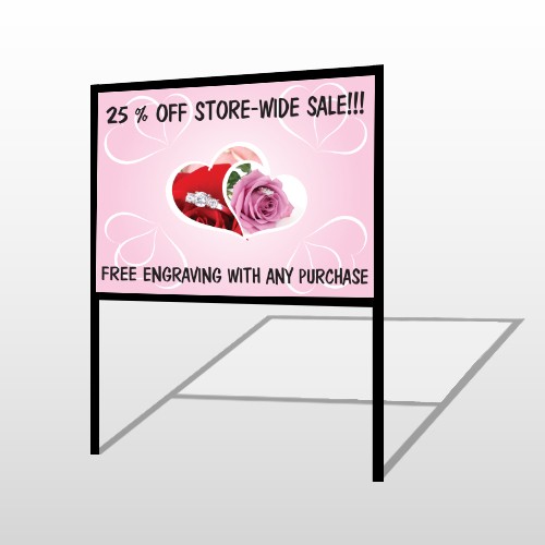 Pinkrose Hidden Ring 399 H Frame Sign