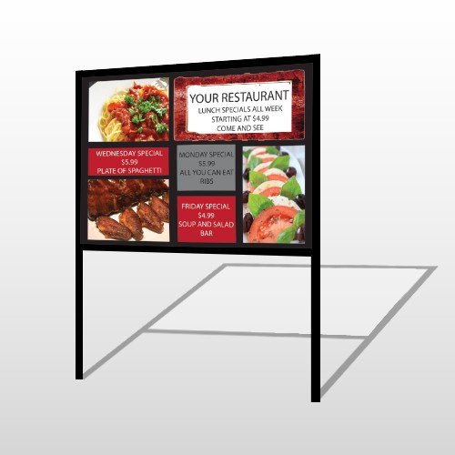 Restaurant Specials 370 H Frame Sign