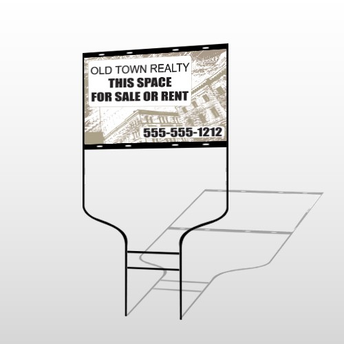 Biege Buildings 657 Round Rod Sign