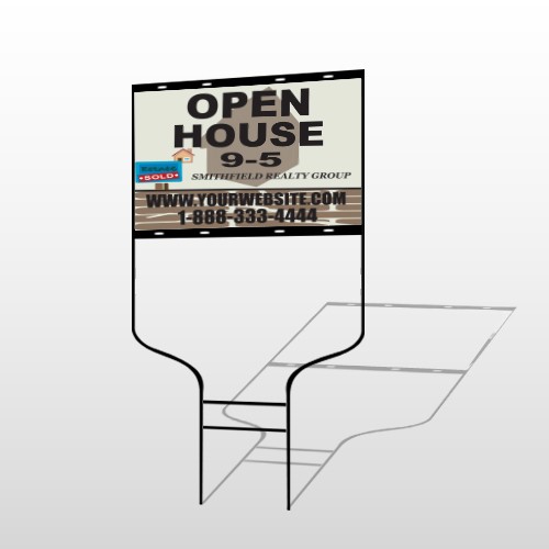 Brown House For Sale 860 Round Rod Sign