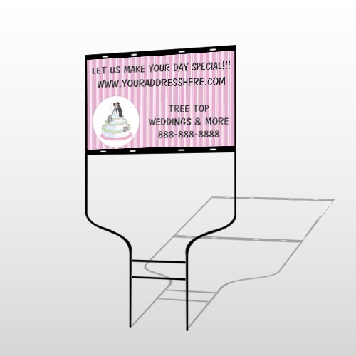 Cake Topper 412 Round Rod Sign