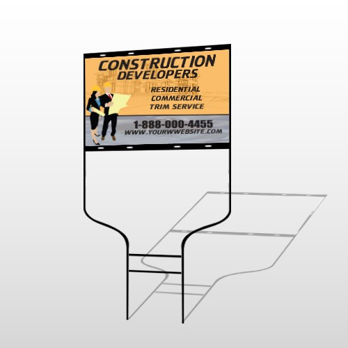 Contractors 645 Round Rod Sign
