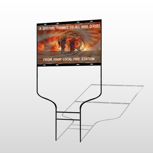 Fire 432 Round Rod Sign 