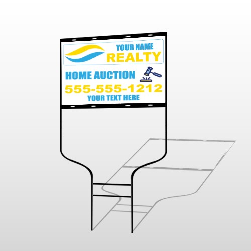 Gavel Banging 660 Round Rod Sign