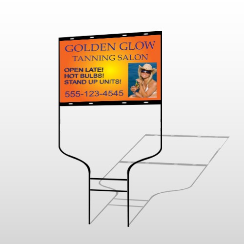 Golden Glow 491 Round Rod Sign