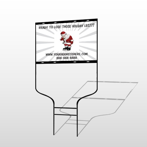 Health Santa 402 Round Rod Sign