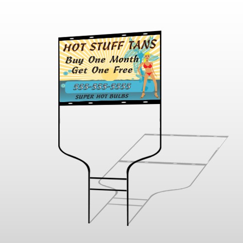 Hot Beach Tan 299 Round Rod Sign