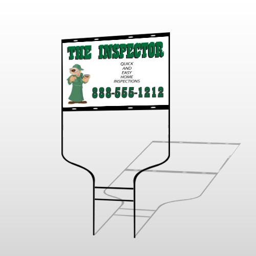 Inspector 245 Round Rod Sign