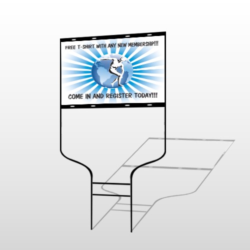 Man On Earth 406 Round Rod Sign