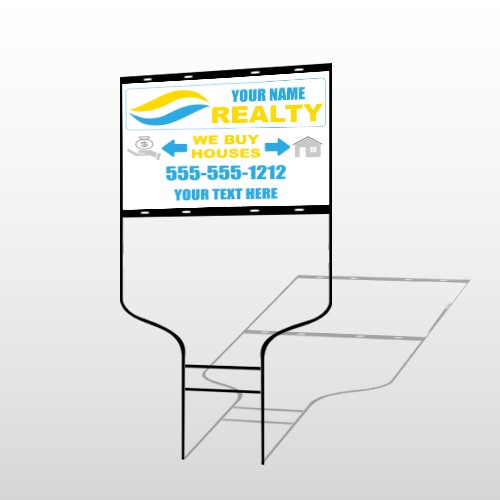 Money Bag And Home 659 Round Rod Sign