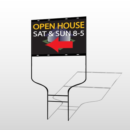 Open Corner 648 Round Rod Sign