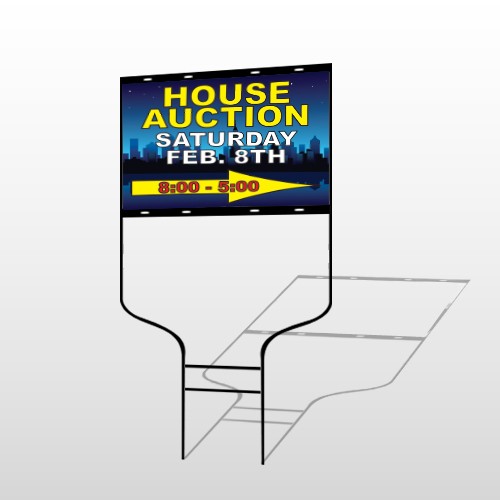 Open House Night City 709 Round Rod Sign