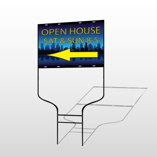 Open House Night City 706 Round Rod Sign