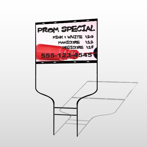 Pink Polish 486 Round Rod Sign