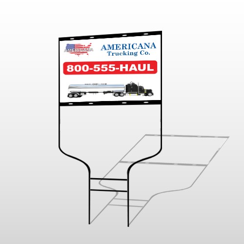 Tanker Truck 315 Round Rod Sign