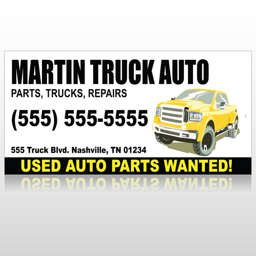 Black Yellow Truck 117 Custom Decal