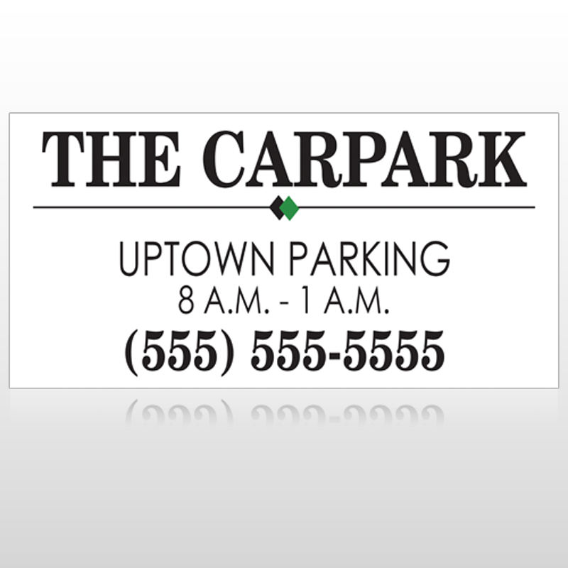 Car Park 122 Custom Sign