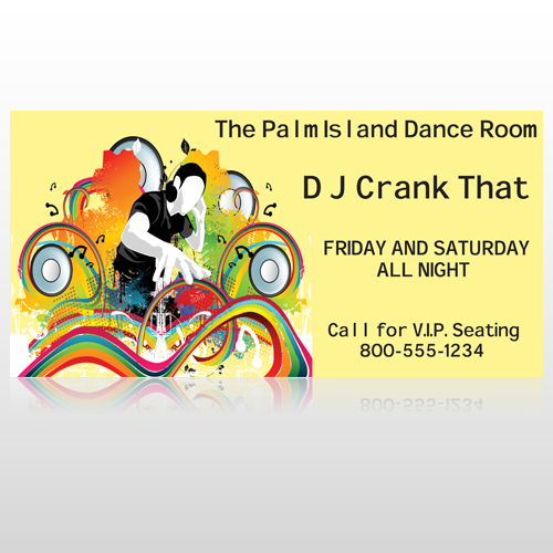 DJ Crank Night 369 Site Sign