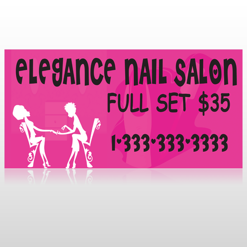 Elegant Nails 643 Custom Sign