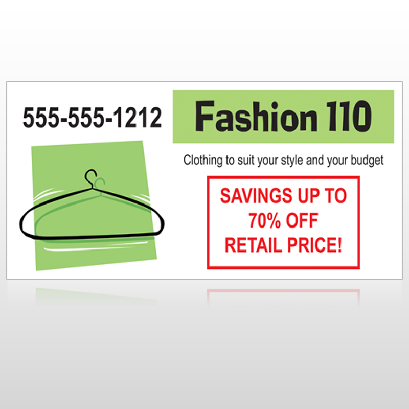 Fashion Hanger 526 Site Sign