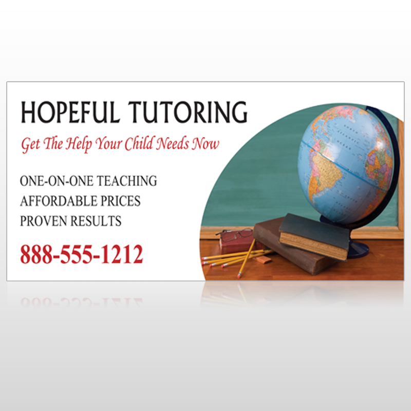 Globe Chalk 158 Custom Sign