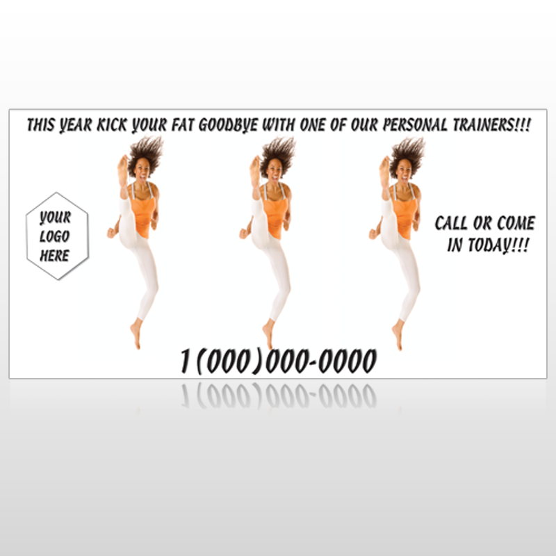 High Kick Woman 408 Site Sign