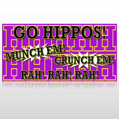 Hippos 45 Custom Sign