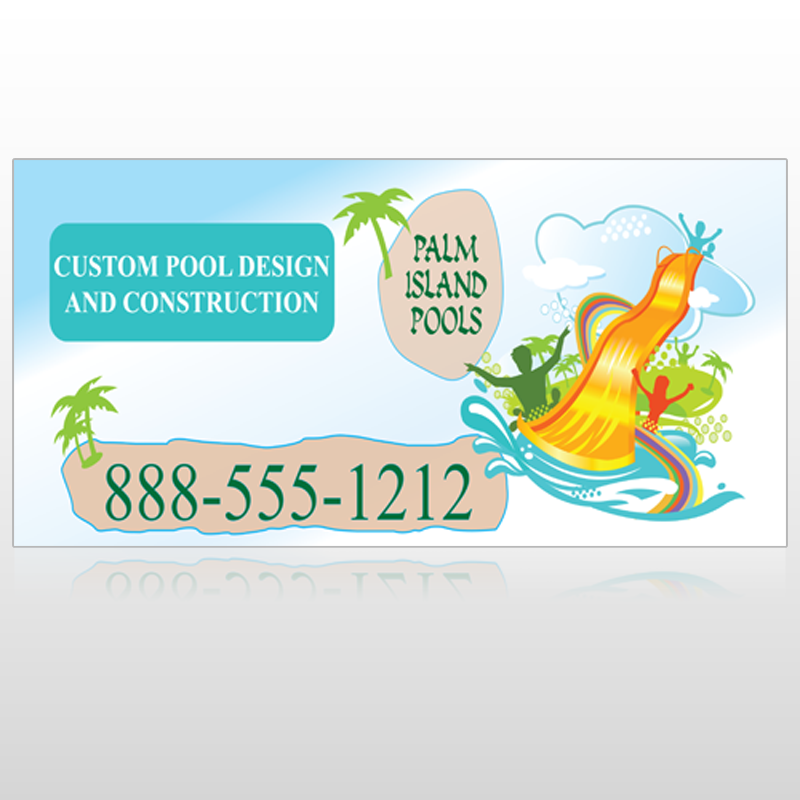 Palm Island Pool 534 Site Sign