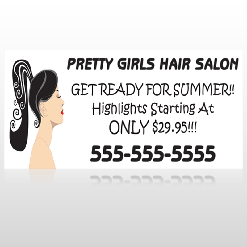 Pretty Girl Hair 290 Site Sign