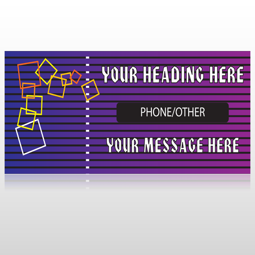 Purple Stripes 142 Custom Sign