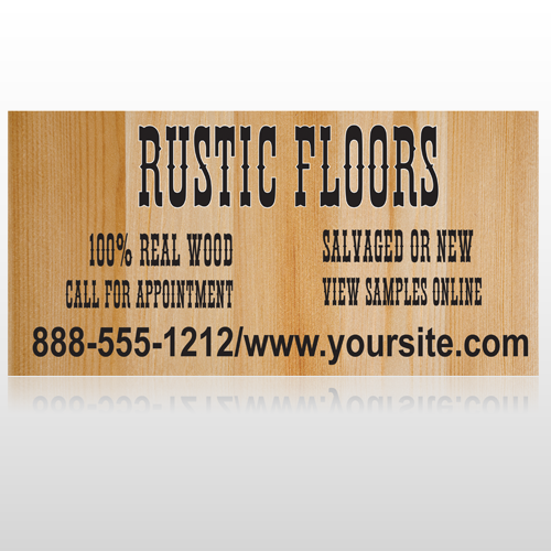 Wood Panel 248 Custom Sign Banner