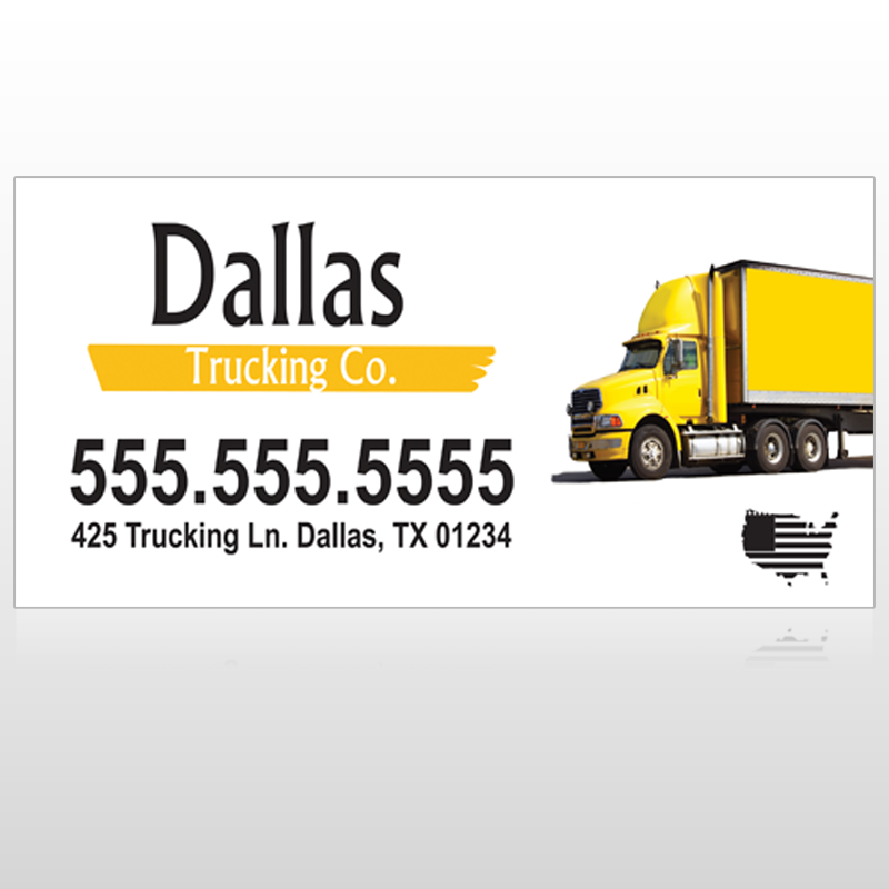 Yellow Truck 296 Custom Sign