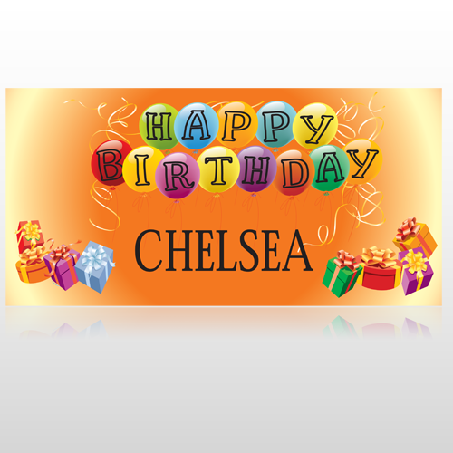Birthday Balloons 185 Site Sign