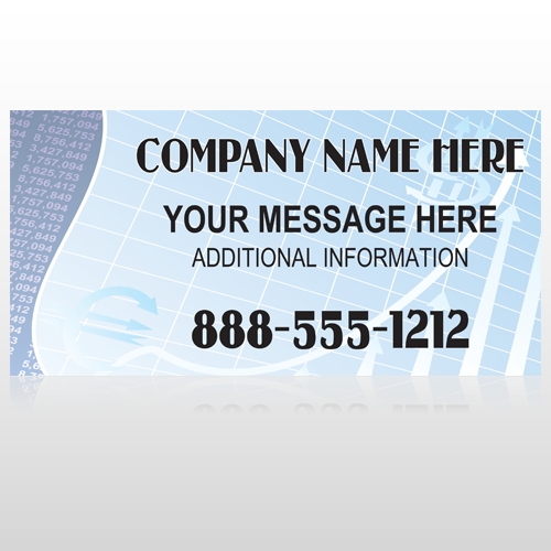 Finance Graph 175 Site Sign