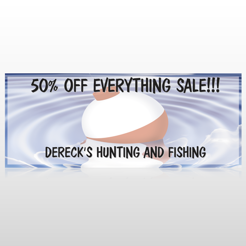 Fishing Bobber 410 Custom Banner
