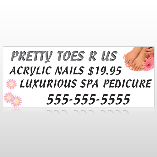 Floral Pedicure 293 Custom Banner