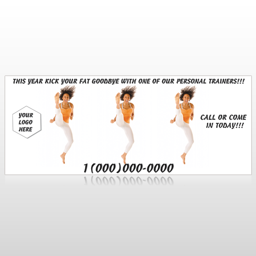 High Kick Woman 408 Custom Banner