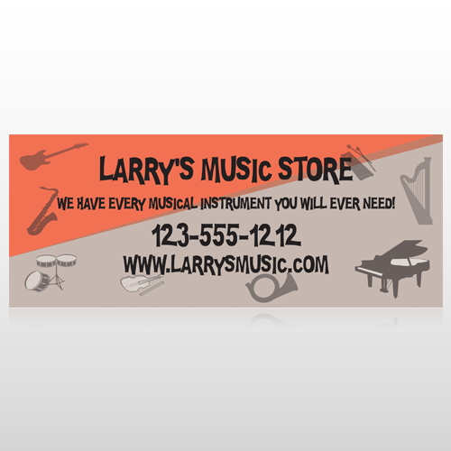 Larry Music Store 372 Custom Banner
