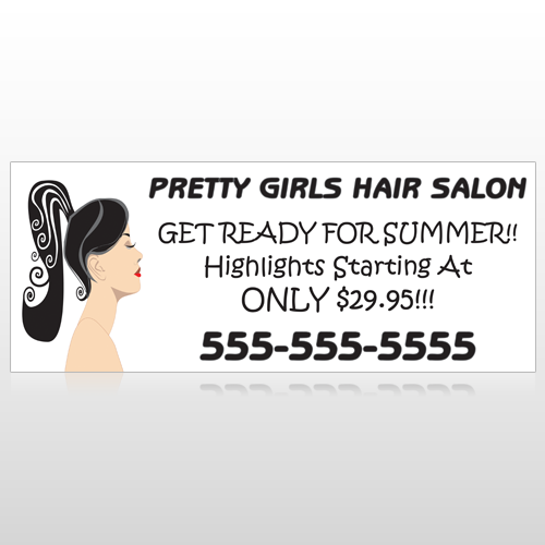 Pretty Girl Hair 290 Custom Banner
