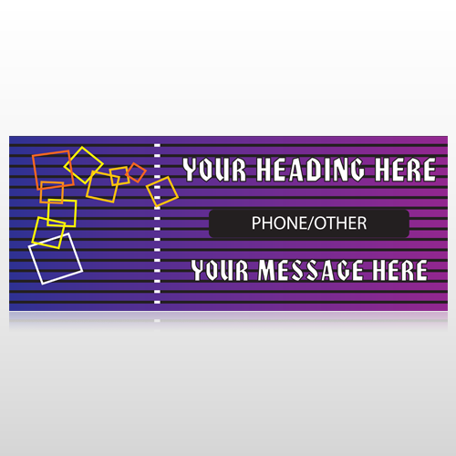 Purple Stripes 142 Banner