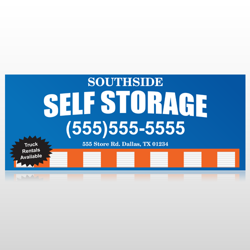 Storage Building 120 Custom Banner
