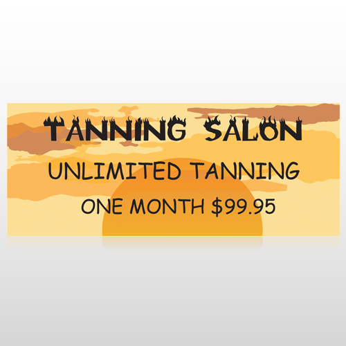 Tanning Sun 296 Custom Banner