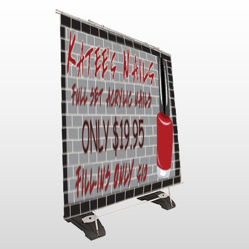 Acrylic Nails 292 Exterior Pocket Banner Stand