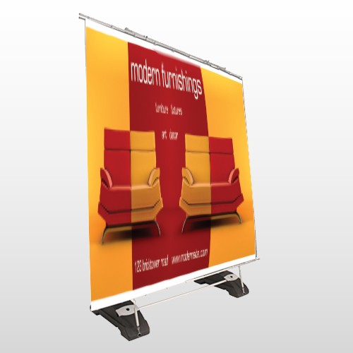 Art Furnishing 535 Exterior Pocket Banner Stand