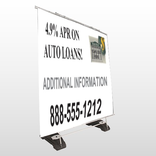 Auto Loan 155 Exterior Pocket Banner Stand