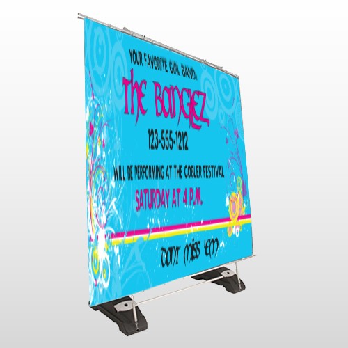 Banglez 367 Exterior Pocket Banner Stand