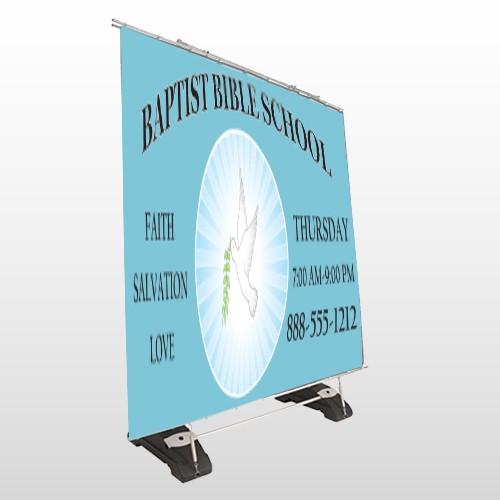 Bible Dove 162 Exterior Pocket Banner Stand